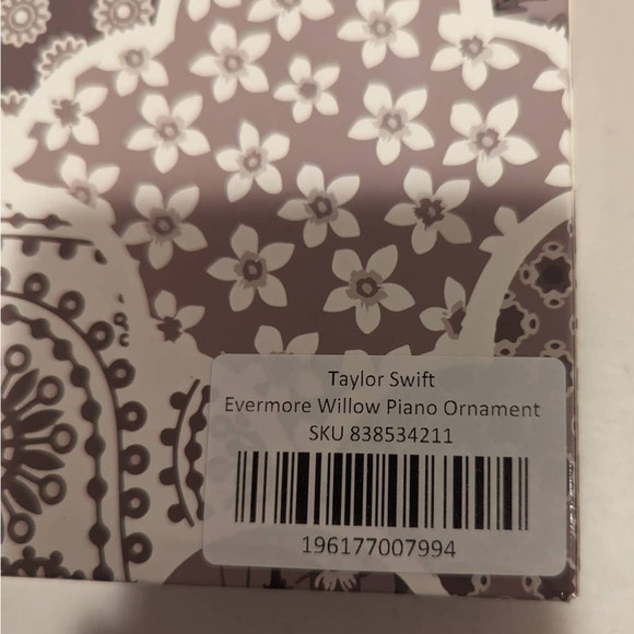 Taylor Swift Ornament Willow Piano Evermore Album Christmas Tree Holiday Present - Picture 7 of 12